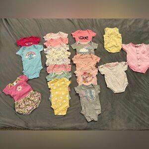 Carter's Colorful Baby One Pieces Set